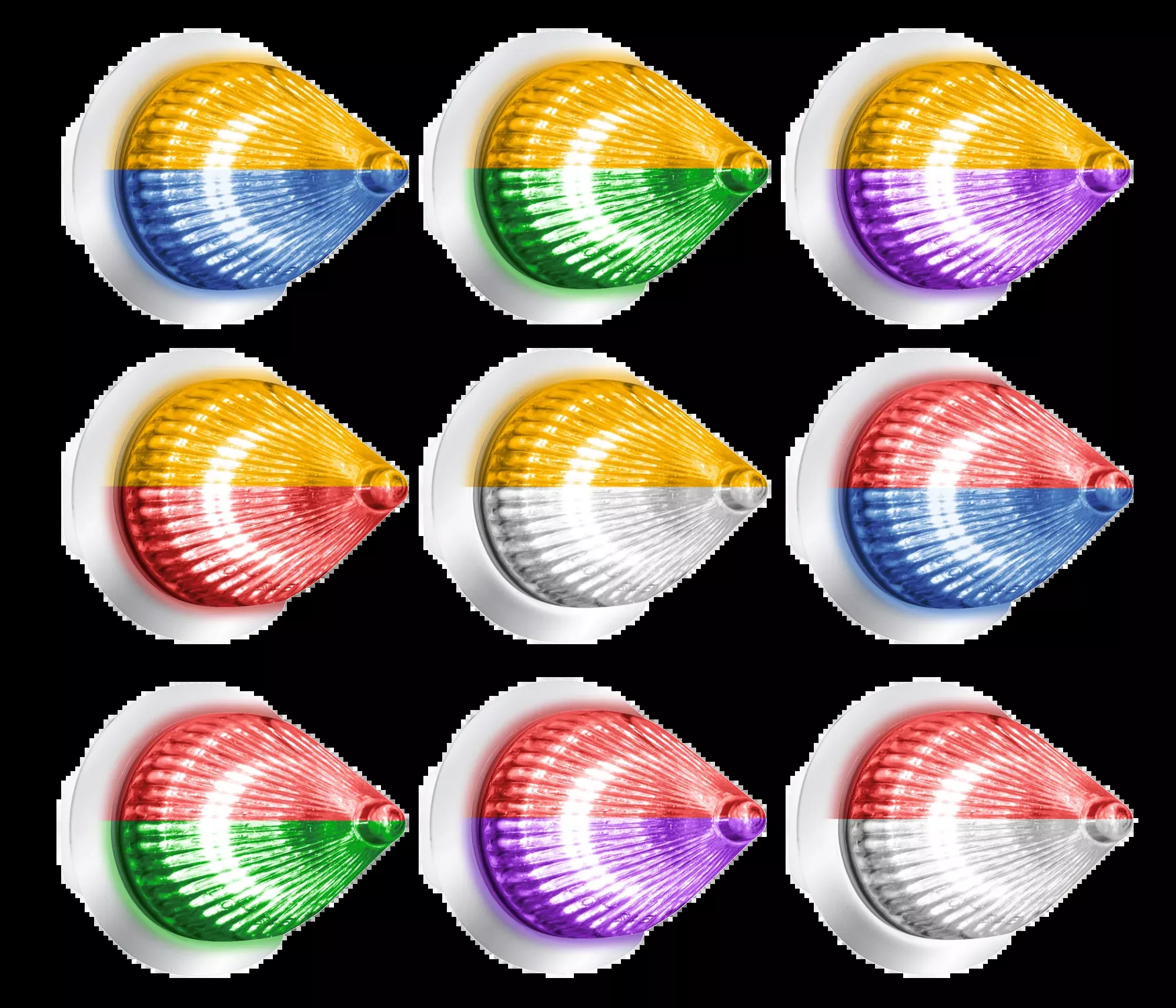 1-1/8 Inch Spike Light Double Fury 4 LED Dual Function