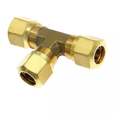 1/2 Inch Brass Union Tee