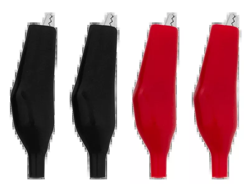 10 AMP Alligator Test Clips With Vinyl Boots