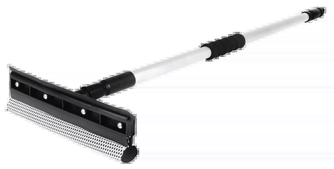10 Inch Squeegee With Extendable Extension Pole 36 to 60 Inch