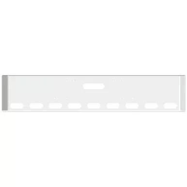 18 Inch Chrome American Road Runner Mitered Corner Bumper With Tow & 9 Oval Light Holes For Western Star 4900SF 2008 +