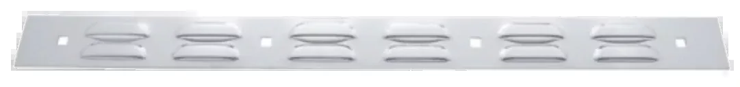 2″ X 24″ Chrome Louvered Top Mud Flap Plate – Bolt Thru