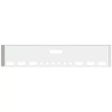 22 Inch Chrome American Road Runner Mitered Corner Bumper With Tow, 6 Oval & 6 Rnd 2 Inch Light Holes For Western Star 4900, 4964