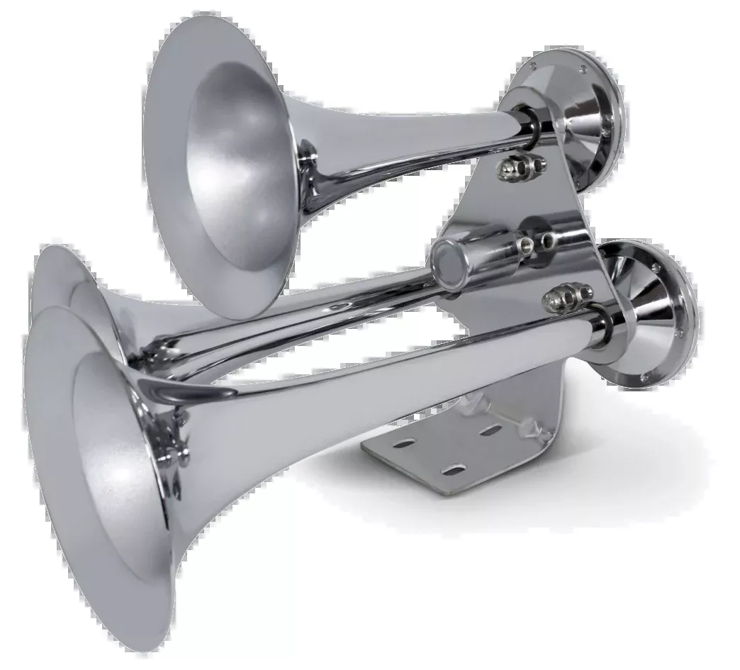 3 Trumpet Chrome Train Horn