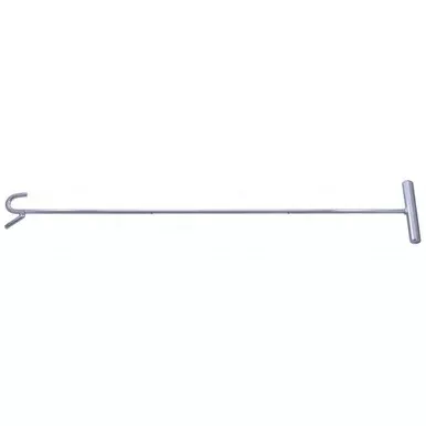 31 Inch Chrome 5th Wheel Pin Puller With S Hook & Bar Style Handle