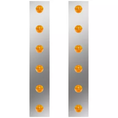 Air Cleaner Light Panels W/ 12 – 2 Inch Amber LED Beehive Lights For Western Star W/ Donaldson