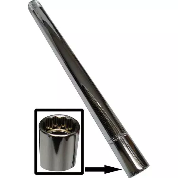 Baum Tools B121220LONG BMW Sparkplug Socket – 14mm X 12 PtX 3/8″ Dr. X 250mm Long
