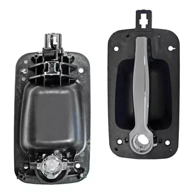 Black Exterior Door Handle With Chrome Lever For International ProStar