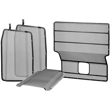 Black Powder-Coated Rock Guard Radiator Protector For Mack CH Models