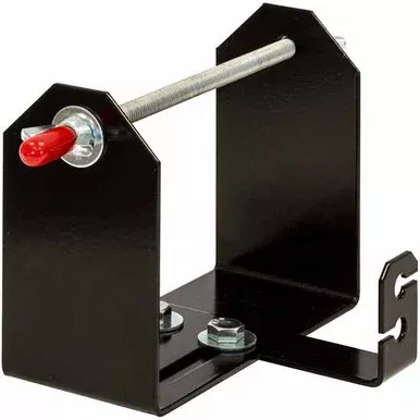 Black Powder-Coated Steel Trimmer Line Spool Bracket For Open/Enclosed Landscape Trailers