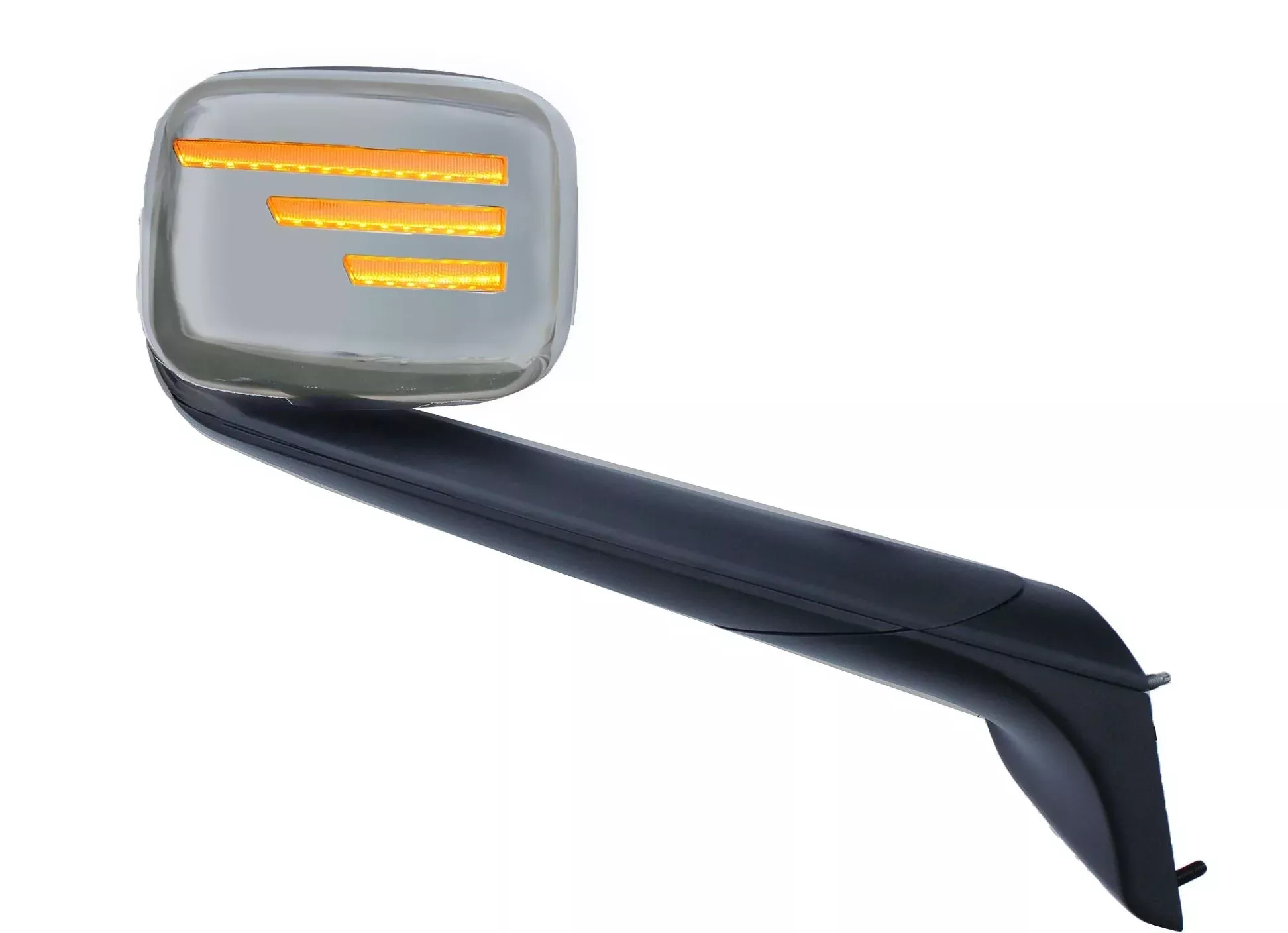 Chrome Hood Mirror Assembly w/Sequential Turn Signals – Freightliner Cascadia 18+ (Passenger)