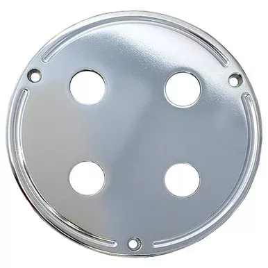 Chrome Plated Billet Aluminum Sleeper Light Attachment Plate – 4 Hole