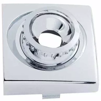 Chrome Round Dome Light Base