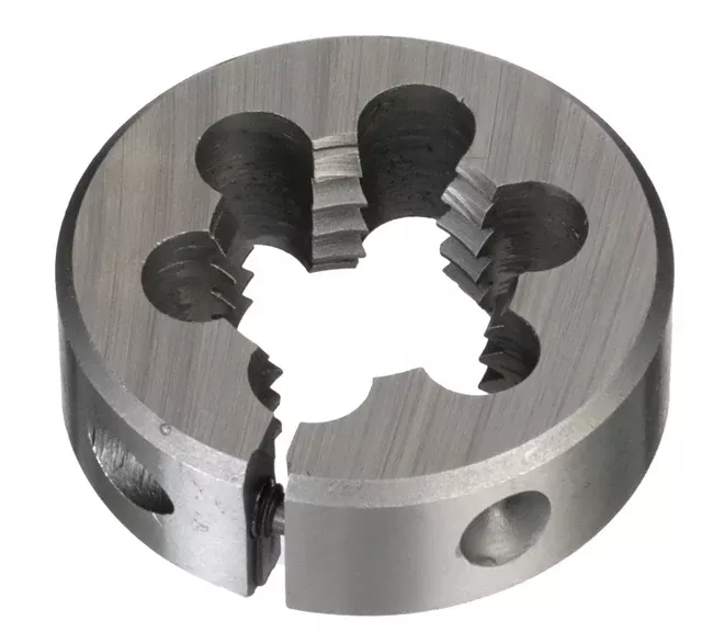 Drill America DWTSR1316-648 #6-48 X 13/16″ OD HSS Round Adjustable Die, Special, DWTSR1316-648