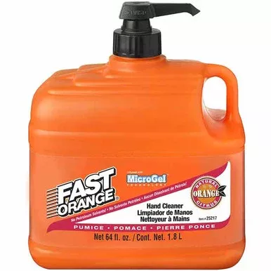 Fast Orange Hand Cleaner Pumice 1/2 Gallon W/ Pump