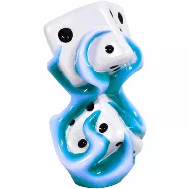 Flaming Dice Shift Knob