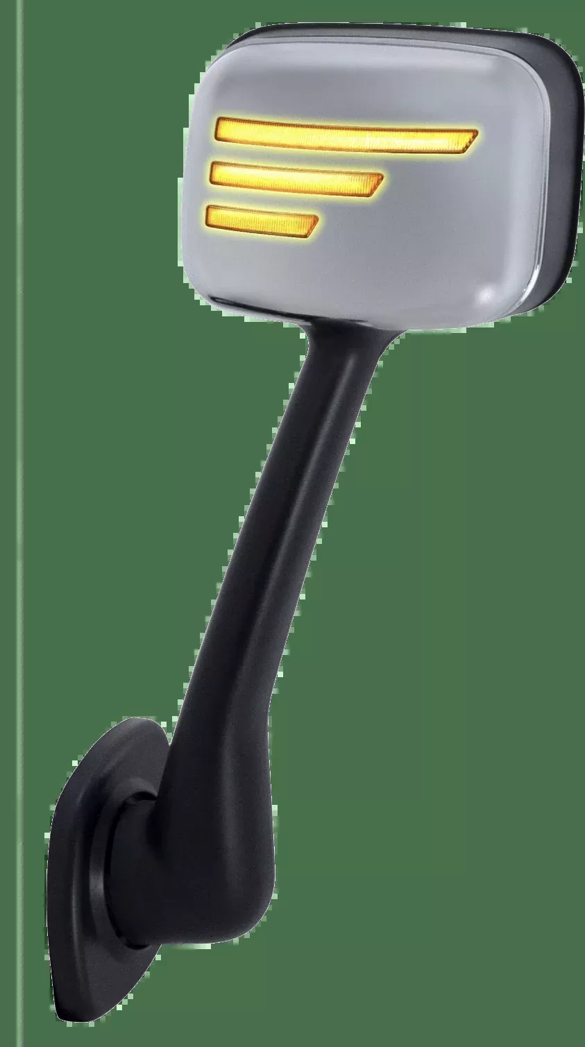 Freightliner Cascadia 08-17 Heated Hood Mirror With Turn Signal