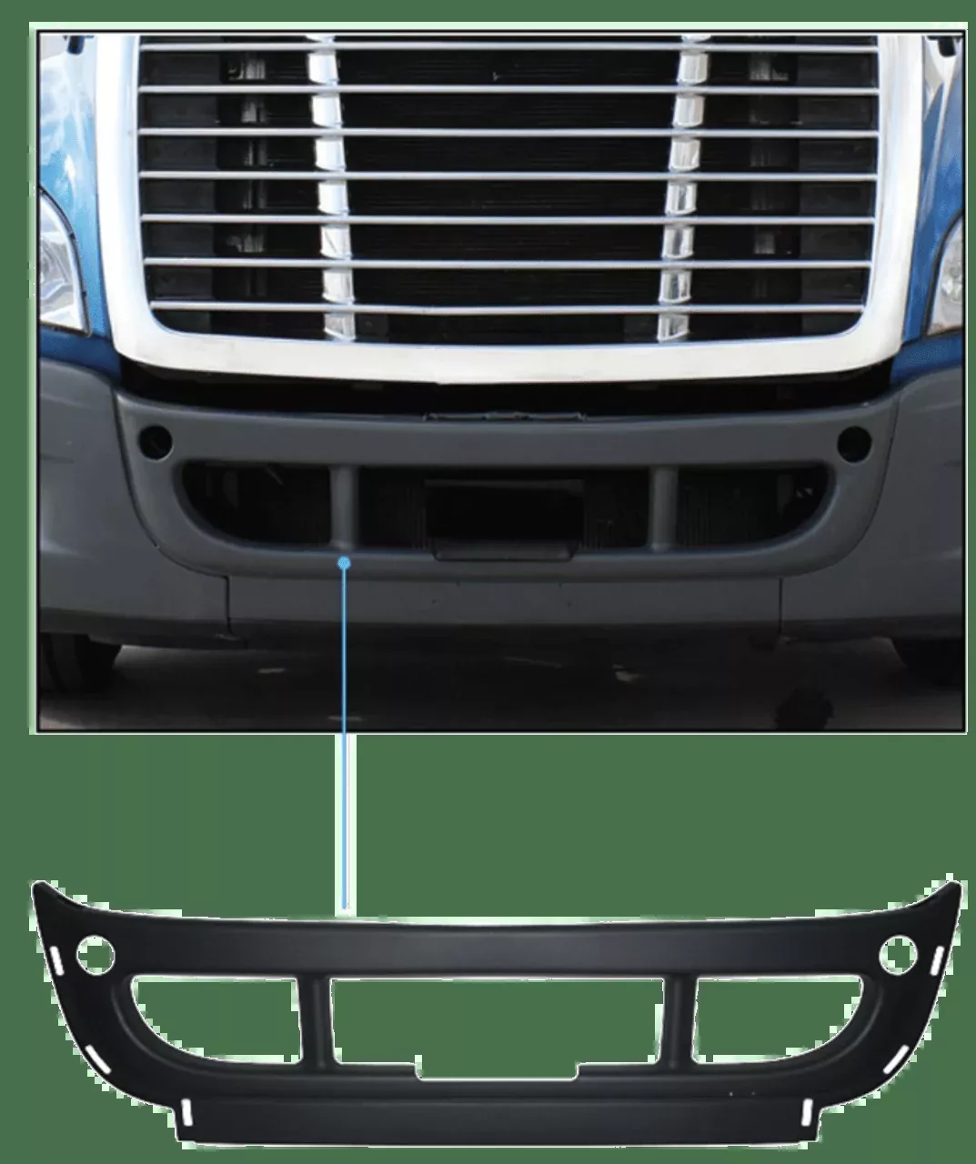 Freightliner Cascadia 2008-2017 – Center Bumper