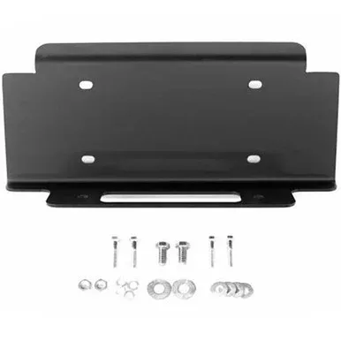 Matte Black Steel Horizon Series Winch Mounting Plate For Jeep Wrangler 2007-2017, JK 2018