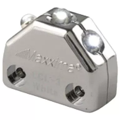 Maxxima Micro Interior Chrome LED Courtesy Light W/ 3 White Diode