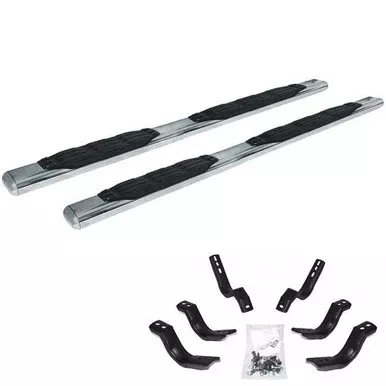Polished Stainless Steel Side Step Kit For Ford F150, Raptor Super Cab, F250, F350 Super Duty Crew Cab 2017-Current