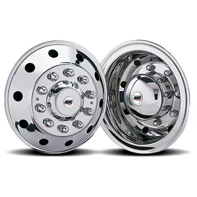 RealWheels 19.5 Inch Stainless Steel American Road Series Simulator KitFor International 4400, Chevrolet Low Pro