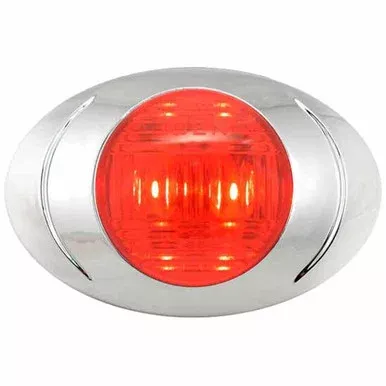 Red P3 LED Bullet Pigtail Light Red Lens