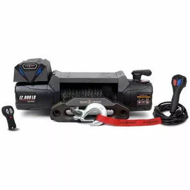 Road Armor Non-Integrated 12V DC Electric Winch W/ Synthetic Rope 12000 LB Capacity