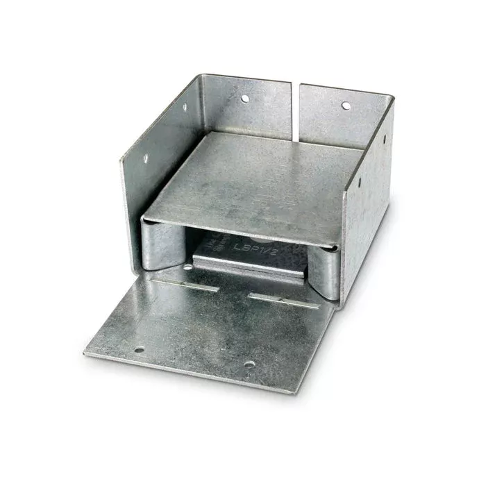 Simpson 7 1/8X Adjustable Post Base with Wind Uplift, ZMAX ABW7-7Z