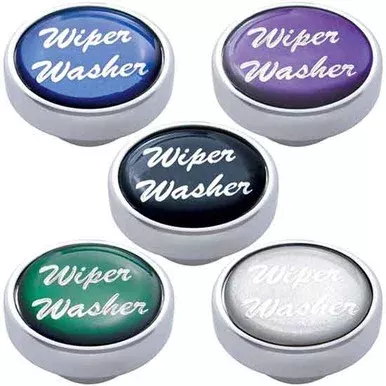 Small Chrome Wiper Washer Dash Knob