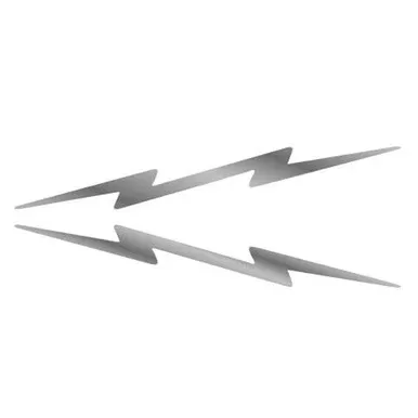 Stainless Steel 18.75 Inch Lightning Bolt Accent Trim