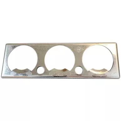 Stainless Steel AC Control Plate With 3 Holes For Peterbilt