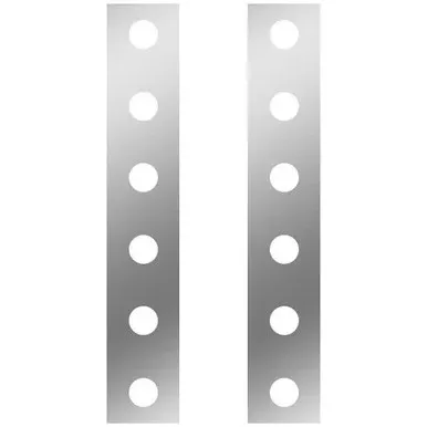 Stainless Steel Front Air Cleaner Light Panels For Freightliner Classic W/ 11 Inch Nelson Breather