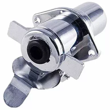 Trailer Plug Connector Set, 6 Pole Round FM Socket Vehicle End And 6 Pole Round M Trailer End W/ 20 A Polarized Plugs