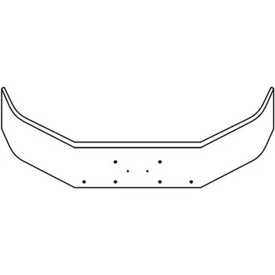 Valley Chrome 14 Inch Chrome Wrap Around Bumper For Hino 238, 258, 268, 338