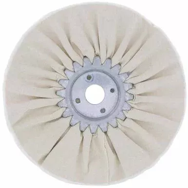 White Treated Airway Buff For Cutting And Finishing