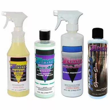 Zephyr Polishing Kit Includes – Metal Polish, Dri Wash & Protectant